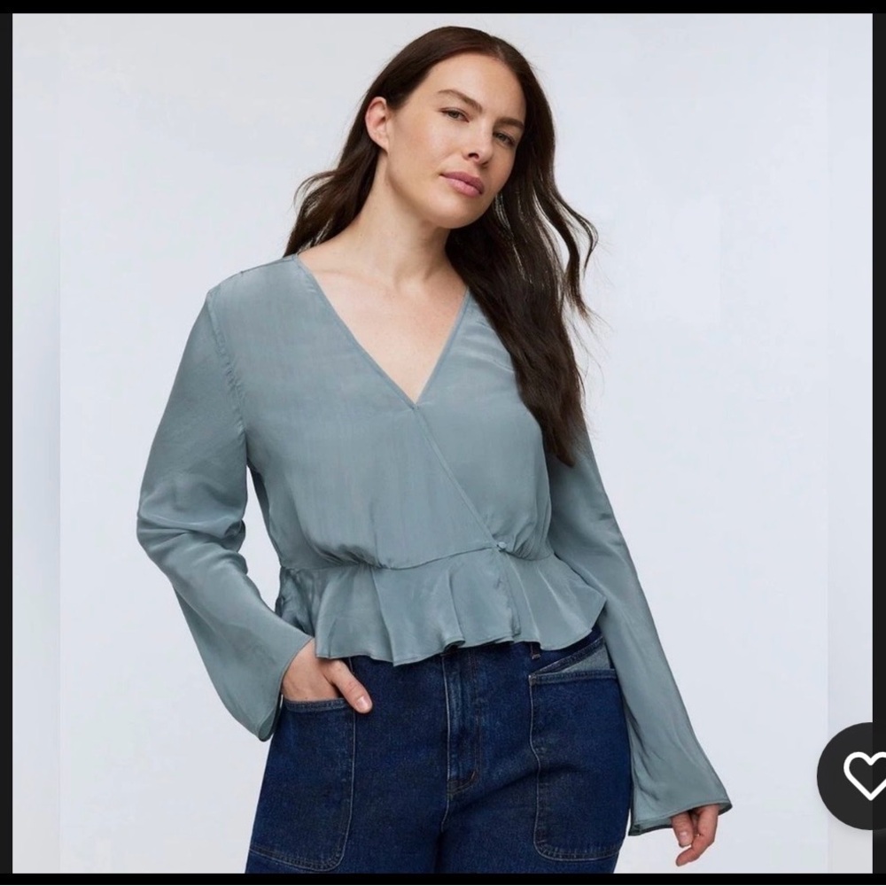 Madewell Bell Sleeve Wrap Top
